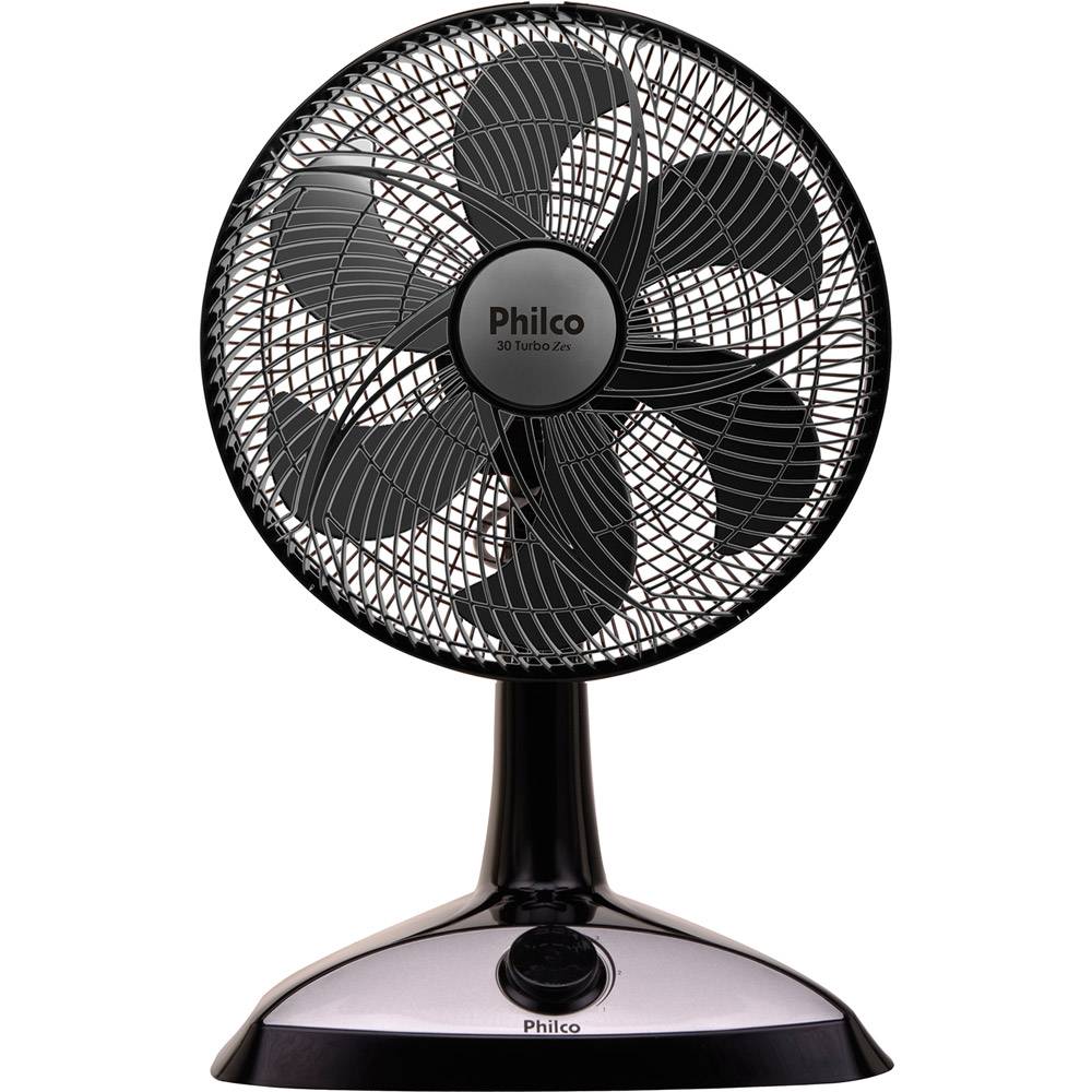 Ventilador de Mesa 30cm 3 Velocidades Turbo Zes Philco - 127V